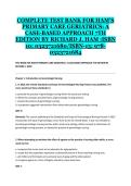 Test Bank for Ham&rsquo;s Primary Care Geriatrics&colon; A Case-Based Approach&comma; 7th Edition by Richard J&period; Ham