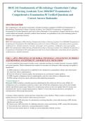 BIOS 242 Fundamentals of Microbiology Chamberlain College&NewLine;of Nursing Academic Year 2026&sol;2027 Examination 3&NewLine;Comprehensive Examination 50 Verified Questions and&NewLine;Correct Answer Rationales