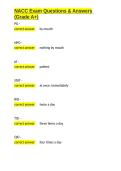 NACC Exam Questions & Answers &lpar;Grade A&plus;&rpar;&period;docx&NewLine;&NewLine;