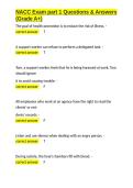 NACC Exam part 1 Questions & Answers &lpar;Grade A&plus;&rpar;&period;docx&NewLine;&NewLine;