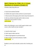 NACC Review for PSW Ch 1-7 Exam Questions & Answers &lpar;Grade A&plus;&rpar;&period;docx&NewLine;&NewLine;