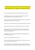 DESIGNATED REPRESENTATIVE OSSF EXAM QUESTIONS AND ANSWERS WITH CORRECT SOLUTIONS 2026-2027