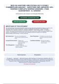 BIOS 252 ANATOMY AND PHYSIOLOGY II EXAM 3&NewLine;CHAMBERLAIN 2026&sol;2027 - QUESTIONS AND ANSWERS 100&percnt;&NewLine;VERIFIED COMPLETE VERIFIED ANSWERS - PASS&NewLine;GUARANTEED - A&plus; GRADED