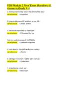 PSW Module 2 Final Exam Questions & Answers &lpar;Grade A&plus;&rpar;&period;docx&NewLine;&NewLine;