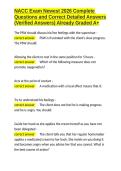 NACC Exam Newest 2026 Complete Questions and Correct Detailed Answers &lpar;Verified Answers&rpar; Already Graded A&plus;&period;docx&NewLine;&NewLine;