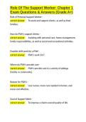 Role Of The Support Worker Chapter 1 Exam Questions & Answers &lpar;Grade A&plus;&rpar;&period;docx&NewLine;&NewLine;
