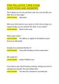 PSW PALLIATIVE CARE EXAM QUESTIONS AND ANSWERS&period;docx&NewLine;&NewLine;
