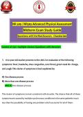 NR 509 &sol; NR509 Advanced Physical Assessment Midterm Exam Study Guide Questions with Verified Answers - Chamberlain