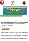 NR 509 &sol; NR509 Advanced Physical Assessment Exam Bundle Complete Questions with Verified Answers 