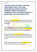 Access Data Model COG220 Architecture Archive &vert; 350 Clarity & Caboodle Q&As