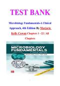 Test Bank for Microbiology Fundamentals-A Clinical Approach&comma; 4th Edition By Marjorie Kelly Cowan&comma; Heidi Smith&comma; Jennifer Lusk ISBN 978-1260702439