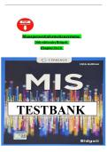 TEST BANK For Management Information Systems&comma; 10th Edition by Hossein Bidgoli&comma; Verified Chapters 1 - 14&comma; Complete Newest Version&NewLine;