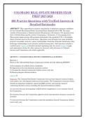 COLORADO REAL ESTATE BROKER EXAM &NewLine;PREP 2027-2028 