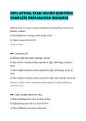 OBT3 ACTUAL EXAM SOLVED QUESTIONS&NewLine;COMPLETE PREPARATION RESOURCE