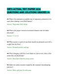 OBT3 ACTUAL TEST PAPER 2026&NewLine;QUESTIONS AND SOLUTIONS GRADED A&plus;