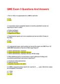 QME Exam 3 Questions And Answers&NewLine;