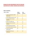 INDIANA FOR-HIRE ENDORSEMENT PRACTICE EXAM 200 QUESTIONS WITH CORRECT ANSWERS AND RATIONALES
