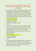 NRNP 6665 EXAM &sol; ACTUAL NRNP 6665 FINAL EXAM TEST BANK &NewLine;2026&sol;2027 PRACTICE QUESTIONS AND STUDY GUIDE COMPLETE &NewLine;ACCURATE EXAM 