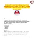 WGU C805 PATHOPHYSIOLOGY &lpar;OA&rpar; EXAM 2026 &sol; 2027  HIM&sol;HHS PATHWAY QUESTIONS AND CORRECT VERIFIED ANSWERS WITH RATIONALES 100&percnt; GUARANTEED PASS&excl;&excl;   <LATEST VERSION>