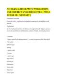 ATI TEAS Science Study Guide&colon; 99 Questions & Correct Answers Rated A&plus; &vert; Detailed 2026&sol;2027 Editio
