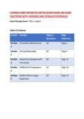 FLORIDA PUMP OPERATOR CERTIFICATION EXAM 200 EXAM QUESTIONS WITH ANSWERS AND DETAILED RATIONALES