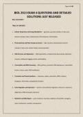 BIOL 2313 EXAM 4 QUESTIONS AND DETAILED SOLUTIONS JUST RELEASED&period;pdf&NewLine;&NewLine;