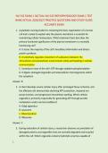 NU 545 EXAM 1 &sol;ACTUAL NU 545 PATHOPHYSIOLOGY EXAM 1 TEST &NewLine;BANK ACTUAL 2026&sol;2027 PRACTICE QUESTIONS AND STUDY GUIDE &NewLine;ACCURATE EXAM 