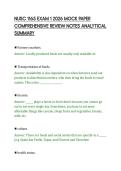 NUSC 1165 EXAM 1 2026 MOCK PAPER&NewLine;COMPREHENSIVE REVIEW NOTES ANALYTICAL&NewLine;SUMMARY