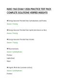NUSC 1165 EXAM 1 2026 PRACTICE TEST PACK&NewLine;COMPLETE SOLUTIONS VERIFIED INSIGHTS