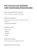 NUSC 1165 EXAM 2 2026 ASSESSMENT&NewLine;SCRIPT QUESTION BANK DETAILED RESPONSES