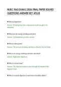 NUSC 1165 EXAM 2 2026 FINAL PAPER SOLVED&NewLine;QUESTIONS ANSWER KEY APLUS&NewLine;