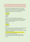 NUR 376 PATHOPHYSIOLOGY EXAM TEST BANK 2026&sol;2027 PRACTICE &NewLine;QUESTIONS AND A NEW UPDATED STUDY GUIDE ACCURATE EXAM &NewLine;COMPLETE APPROVED QUESTIONS AND CORRECT DETAILED ANSWERS