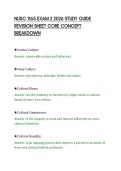 NUSC 1165 EXAM 2 2026 STUDY GUIDE&NewLine;REVISION SHEET CORE CONCEPT&NewLine;BREAKDOWN&NewLine;