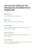 NUSC 1165 EXAM 2 QUESTION SET WITH&NewLine;RATIONALES AND CORE NURSING PRACTICE&NewLine;CONCEPTS 2026&NewLine;