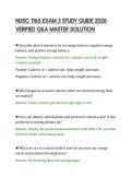 NUSC 1165 EXAM 3 STUDY GUIDE 2026&NewLine;VERIFIED Q&A MASTER SOLUTION
