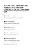 NUSC 1165 EXAM 5 QUESTION SET WITH&NewLine;RATIONALES AND CORE NURSING&NewLine;COMPETENCIES AND APPLICATION REVIEW&NewLine;2026