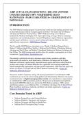 AHIP ACTUAL EXAM &lbrack;QUESTION 1- 200&rsqb; AND ANSWERS &NewLine;UPDATED 2026&sol;2027&vert; 100&percnt; VERIFIED&vert;DETAILED &NewLine;RATIONALES &ndash;PASS GUARANTEED A&plus; GRADED &vert;INSTANT &NewLine;DOWNLOAD 