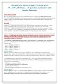 EMERGENCY NURSE PRACTITIONER &lpar;ENP&rpar;&NewLine;EXAMINATIONbank - 149 Questions and Answers with&NewLine;Detailed Rationales