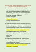 NURS 5663 PHARM EXAM ACTUAL 2026&sol;2027 TEST BANK PRACTICE &NewLine;QUESTIONS AND STUDY GUIDE ACCURATE EXAM 