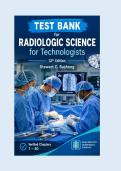 TEST BANK &ndash; Radiologic Science for &NewLine;Technologists&comma; 12th Edition by Stewart &NewLine;C&period; Bushong&period; &NewLine;ComprehensiveExam&colon;VerifiedQuestionswithAnswers&&NewLine;Rationales&ndash;Chapters 1&ndash;40