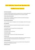 WGU D184 Key Terms Exam Questions with &NewLine;Verified Correct Answers