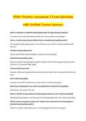 D184&colon; Practice Assessment 1 Exam Questions &NewLine;with Verified Correct Answers