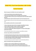 D184 WGU Test Exam Questions with Verified &NewLine;Correct Answers
