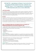 MN 566 NP I - Introduction to Primary Care for the Nurse&NewLine;Practitioner Purdue Global University Academic Year&NewLine;2026&sol;2027 Units 6&comma; 7 & 8 Comprehensive Examination 50&NewLine;Verified Questions and Correct Answer Rationales