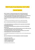 D184 Practice Exam Questions with Verified &NewLine;Correct Answers