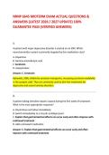 NRNP 6645 MIDTERM EXAM ACTUAL QUESTIONS & &NewLine;ANSWERS &lpar;LATEST 2026 &sol; 2027 UPDATE&rpar; 100&percnt; &NewLine;GUARANTEE PASS &lpar;VERIFIED ANSWERS&rpar;
