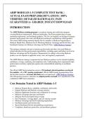 AHIP MODULES 1-5 COMPLETE TEST BANK &vert; &NewLine;ACTUAL EXAM PREP &lpar;2026&sol;2027 LATEST&rpar; &vert; 100&percnt; &NewLine;VERIFIED &vert; DETAILED RATIONALES &vert; PASS &NewLine;GUARANTEED A&plus; GRADED &vert; INSTANT DOWNLOAD 