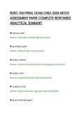 NUSC 1165 FINAL EXAM CHEA 2026 MOCK&NewLine;ASSESSMENT PAPER COMPLETE RESPONSES&NewLine;ANALYTICAL SUMMARY&NewLine;