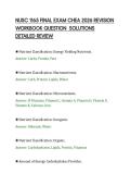 NUSC 1165 FINAL EXAM CHEA 2026 REVISION&NewLine;WORKBOOK QUESTION SOLUTIONS&NewLine;DETAILED REVIEW