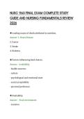 NUSC 1165 FINAL EXAM COMPLETE STUDY GUIDE AND NURSING FUNDAMENTALS REVIEW 2026&period;pdf&NewLine;&NewLine;